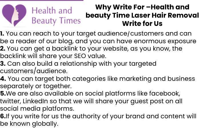 Laser Hair Removal Write For Us