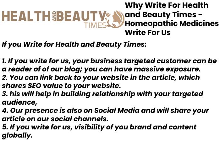 homeopathic medicines write for us